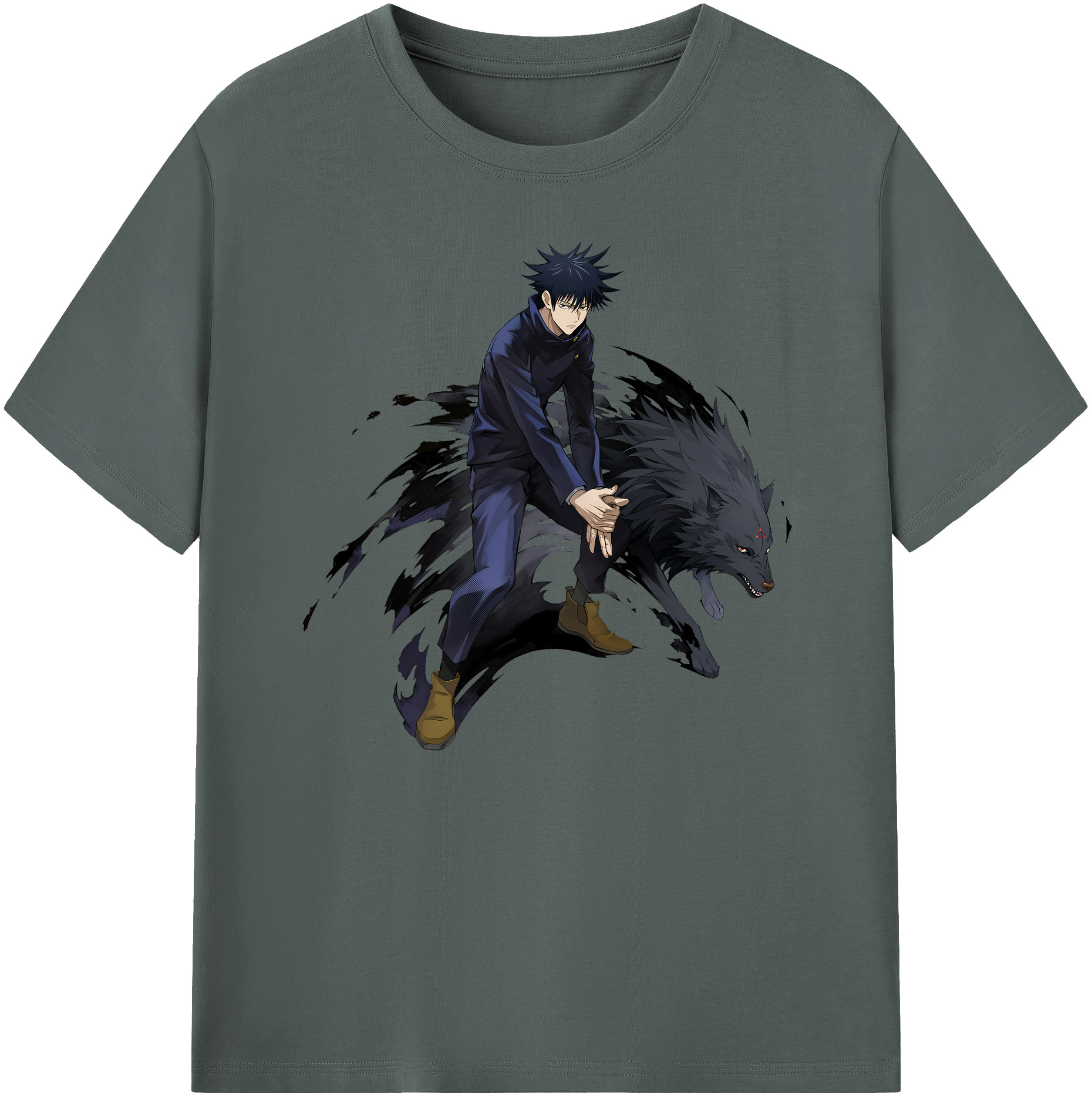 （画像用） 呪術廻戦 Jujutsu Kaisen 綿100％ メンズ半袖Tシャツ｜肌触りやわらか＆通気性